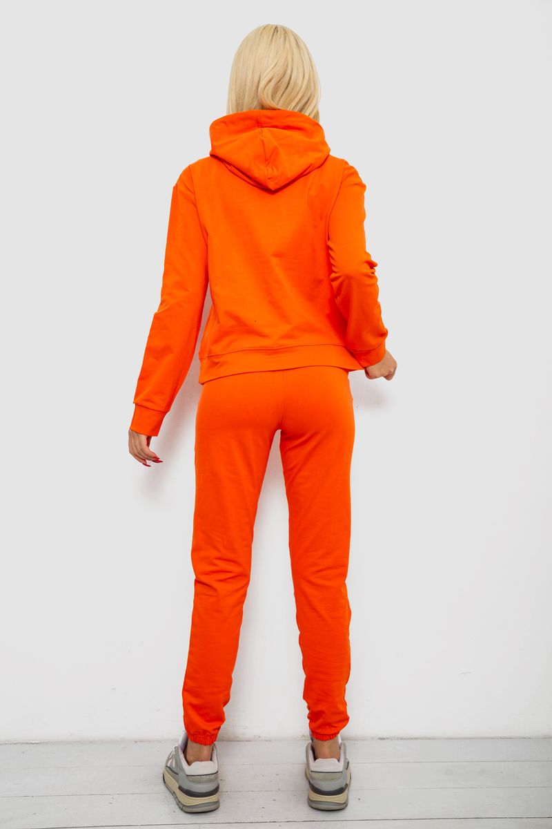 Спортивный костюм женский двухнитка, цвет оранжевый, 214R1419-007 — изображение 4