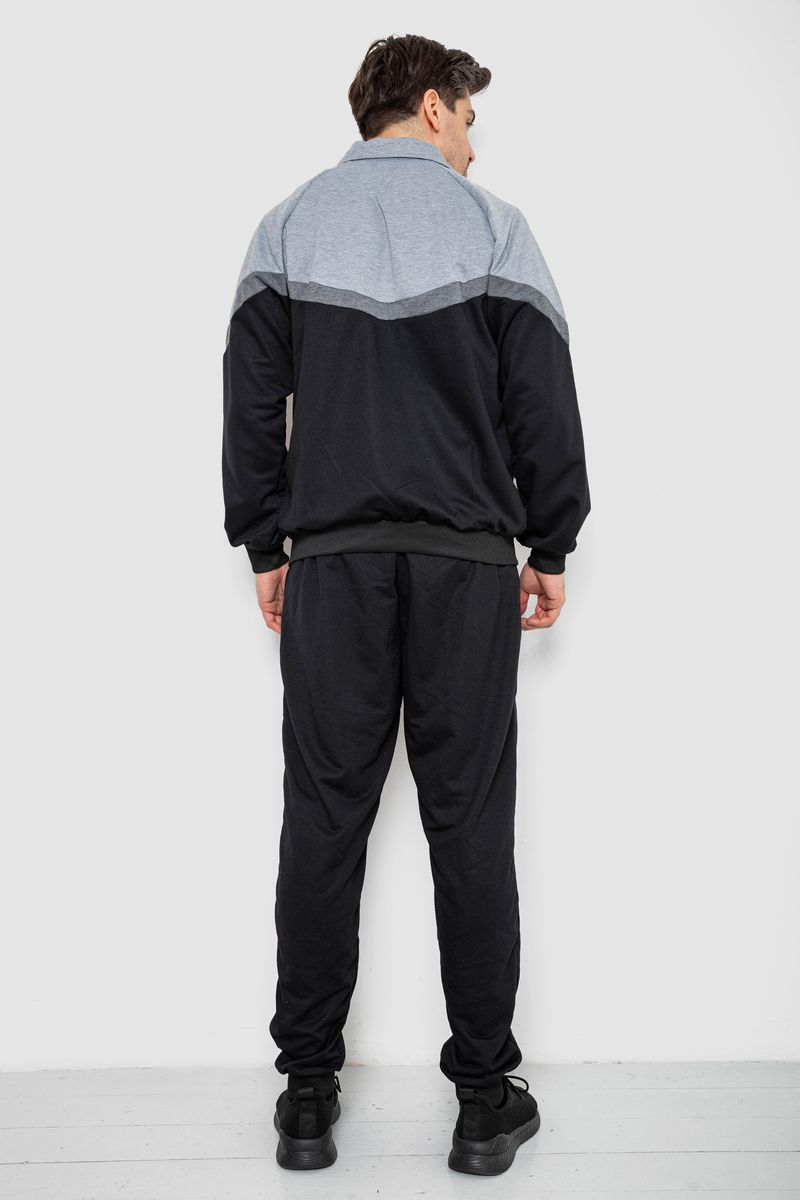 Спортивный костюм мужской, цвет серо-черный, 244R9147 — изображение 4