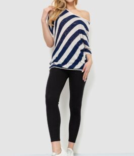 Кофта женская в полоску, цвет сине-белый, 244R0263