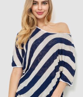 Кофта женская в полоску, цвет сине-белый, 244R0263