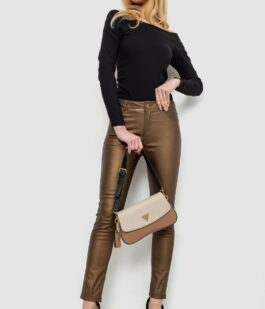 Брюки женские стрейч, цвет темно-золотистый, 246R3019