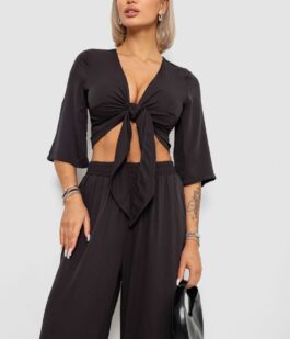 Костюм женский, цвет черный, 258R270