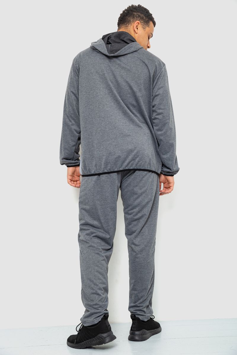 Спорт костюм мужской, цвет серый, 244R9133 — изображение 4