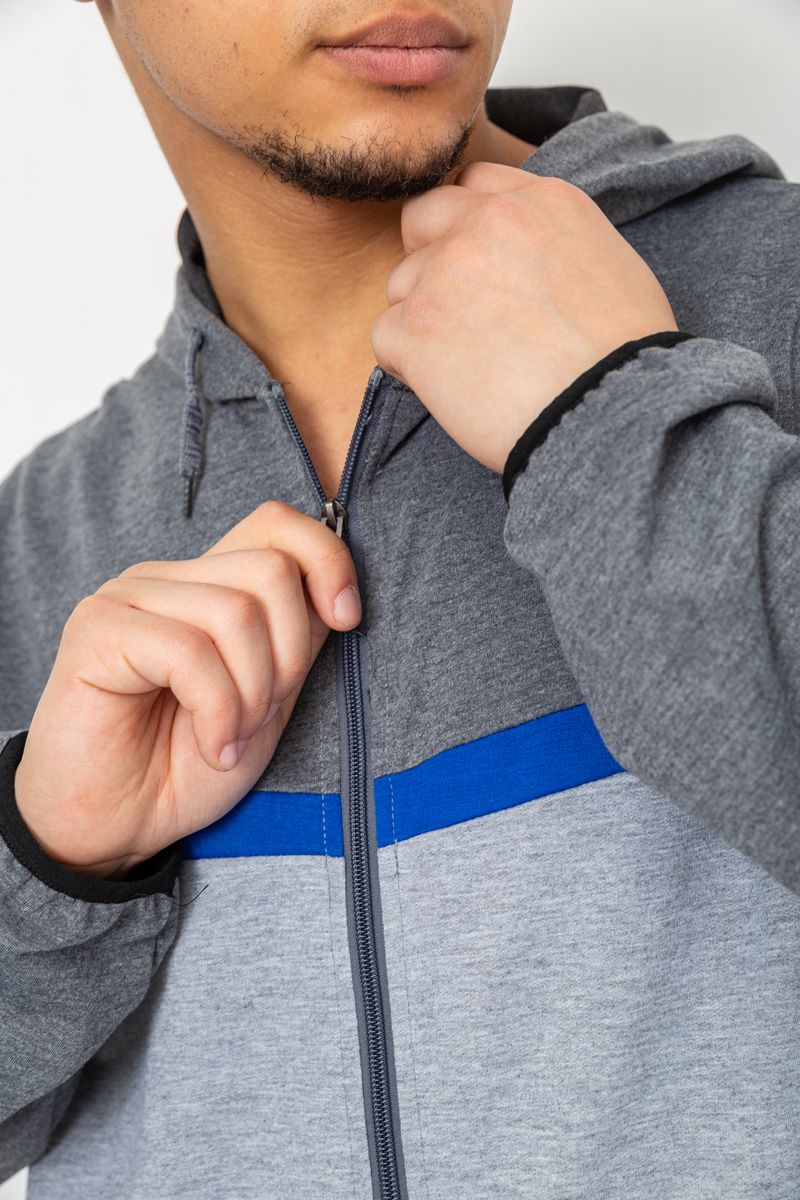 Спорт костюм мужской, цвет серый, 244R9133 — изображение 5