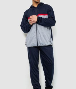 Спорт костюм мужской, цвет сине-серый, 244R9133