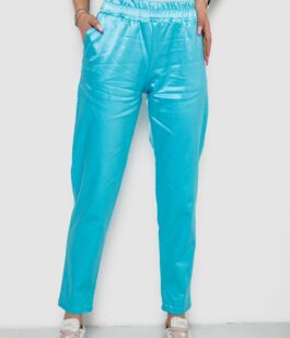 Штаны женские, цвет бирюзовый, 238R317
