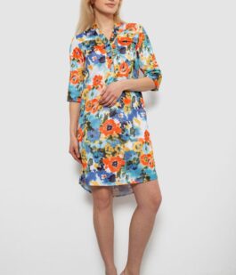 Платье женское с принтом, цвет разноцвет , 230R104-1