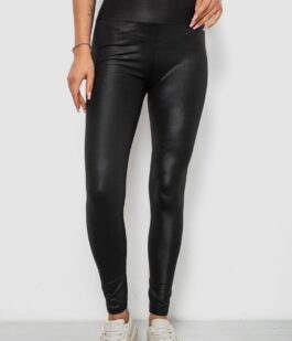 Лосины женские однотонные, цвет черный, 214R155-1