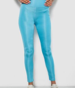 Лосины женские однотонные, цвет голубой, 214R155-1