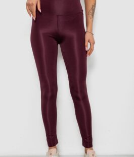 Лосины женские однотонные, цвет темно-сливовый, 214R155-1