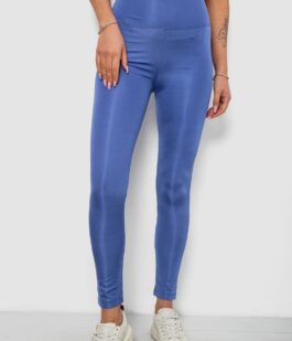 Лосины женские однотонные, цвет джинс, 214R155-1