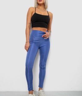 Лосины женские однотонные, цвет джинс, 214R155-1