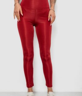 Лосины женские однотонные, цвет бордовый, 214R155-1