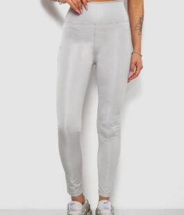 Лосины женские однотонные, цвет серый, 214R155-1