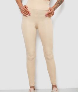 Лосины женские однотонные, цвет бежевый, 214R155