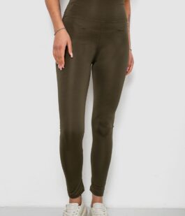 Лосины женские однотонные, цвет хаки, 214R155