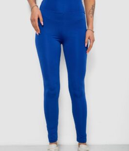 Лосины женские однотонные, цвет электрик, 214R155