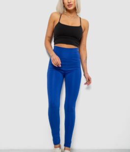 Лосины женские однотонные, цвет электрик, 214R155