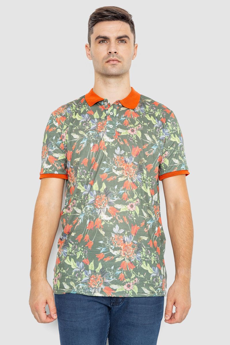 Поло мужское с принтом