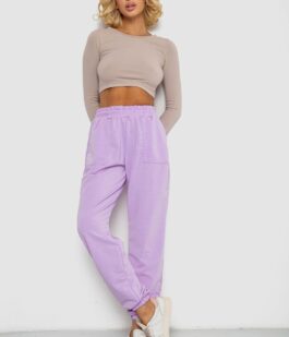 Спортивные штаны женские, цвет сиреневый, 238R347-1