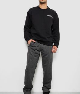 Спортивные штаны мужские однотонные, цвет серый, 244R41668