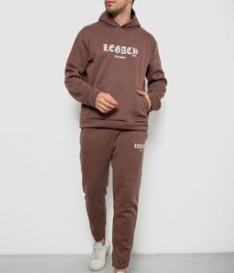 Спортивный костюм мужской на флисе, цвет мокко, 238R57046