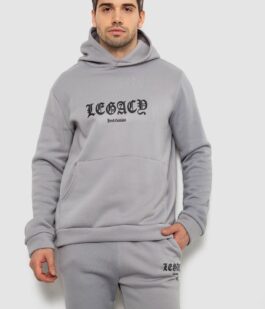 Спортивный костюм мужской на флисе, цвет серый, 238R57046