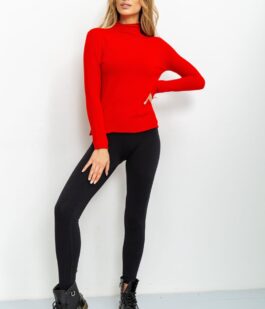 Гольф женский трикотажный, цвет красный, 131R152034