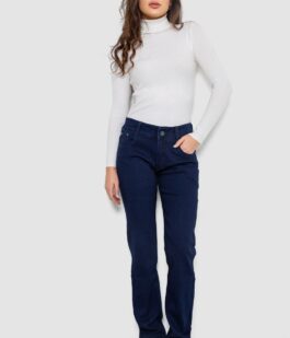 Джинсы женские Slim Fit, цвет темно-синий, 244R1050