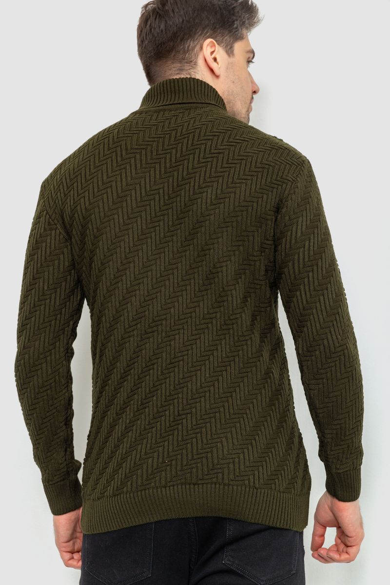 Гольф мужской, цвет хаки, 161R696 — изображение 4