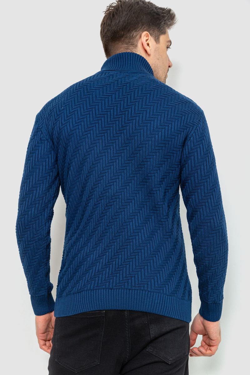 Гольф мужской, цвет синий, 161R696 — изображение 4