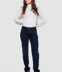 Джинсы женские Slim Fit, цвет темно-синий, 244R1049