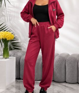 Костюм женский повседневный, цвет бордовый, 257R133