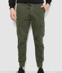 Штаны мужские однотонные, цвет хаки, 244R1693