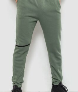 Спорт штаны мужские на флисе, цвет хаки, 238R56970