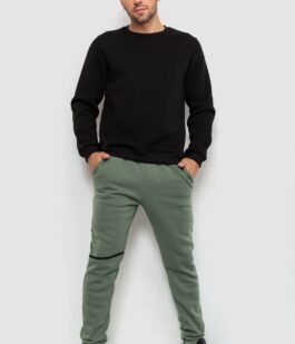 Спорт штаны мужские на флисе, цвет хаки, 238R56970