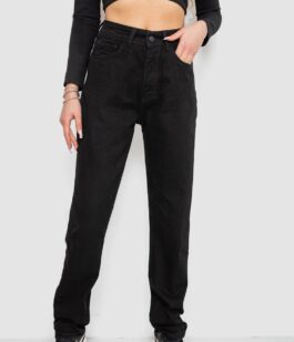 Джинсы женские MOM, цвет черный, 244R1382