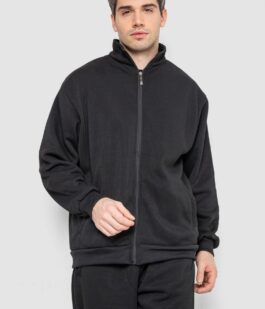Спортивный костюм мужской на флисе, цвет черный, 244R981-LH