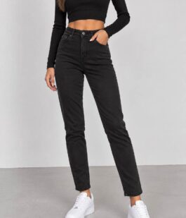Джинсы женские skinny, цвет черный, 186R0028