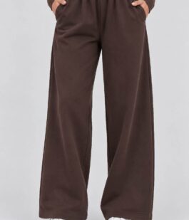 Спортивные штаны женские однотонные, цвет шоколадный, 257R650