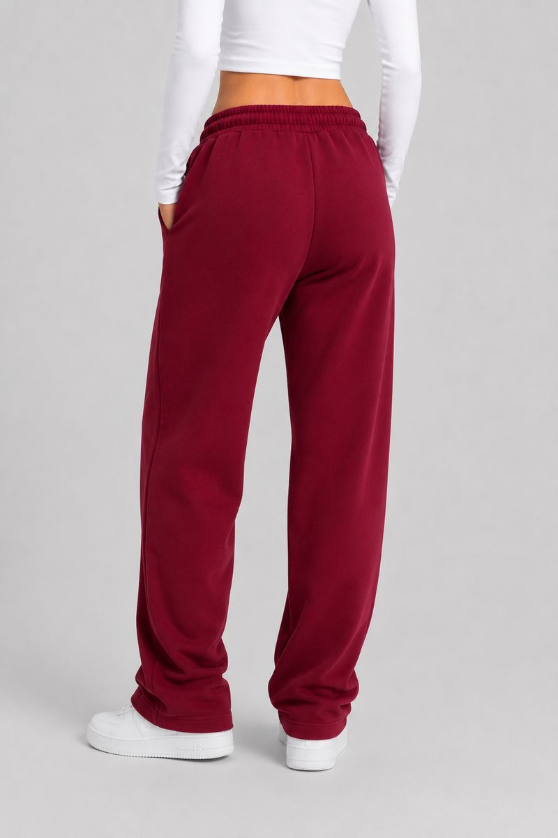 Спортивные штаны женские однотонные, цвет бордовый, 257R650 — изображение 4