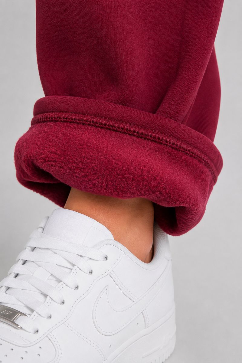 Спортивные штаны женские однотонные, цвет бордовый, 257R650 — изображение 5