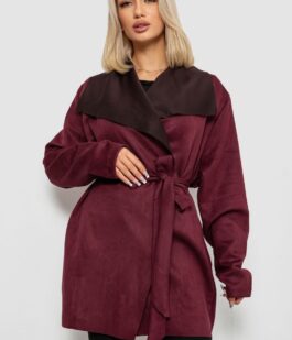 Кардиган женский однотонный, цвет сливовый, 257R001