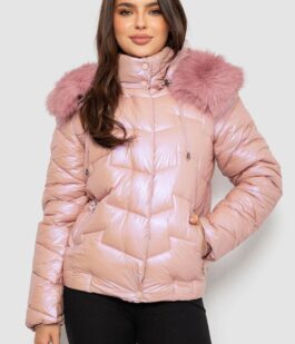 Куртка женская демисезонная короткая, цвет розовый, 244R22-828