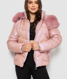 Куртка женская демисезонная короткая, цвет розовый, 244R22-828