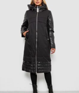 Куртка женская длинная демисезонная, цвет черный, 244R796