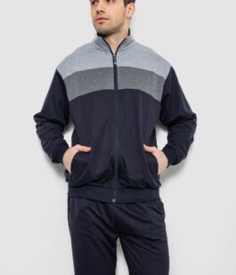 Спортивный костюм мужской, цвет сине-серый, 244R9160