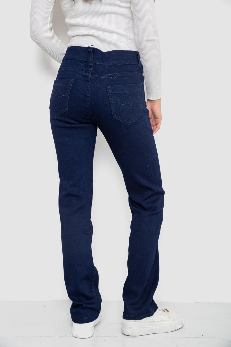 Джинсы женские Slim Fit, цвет темно-синий, 244R1050 — изображение 4
