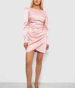 Платье женское однотонное нарядное, цвет розовый, 244R379