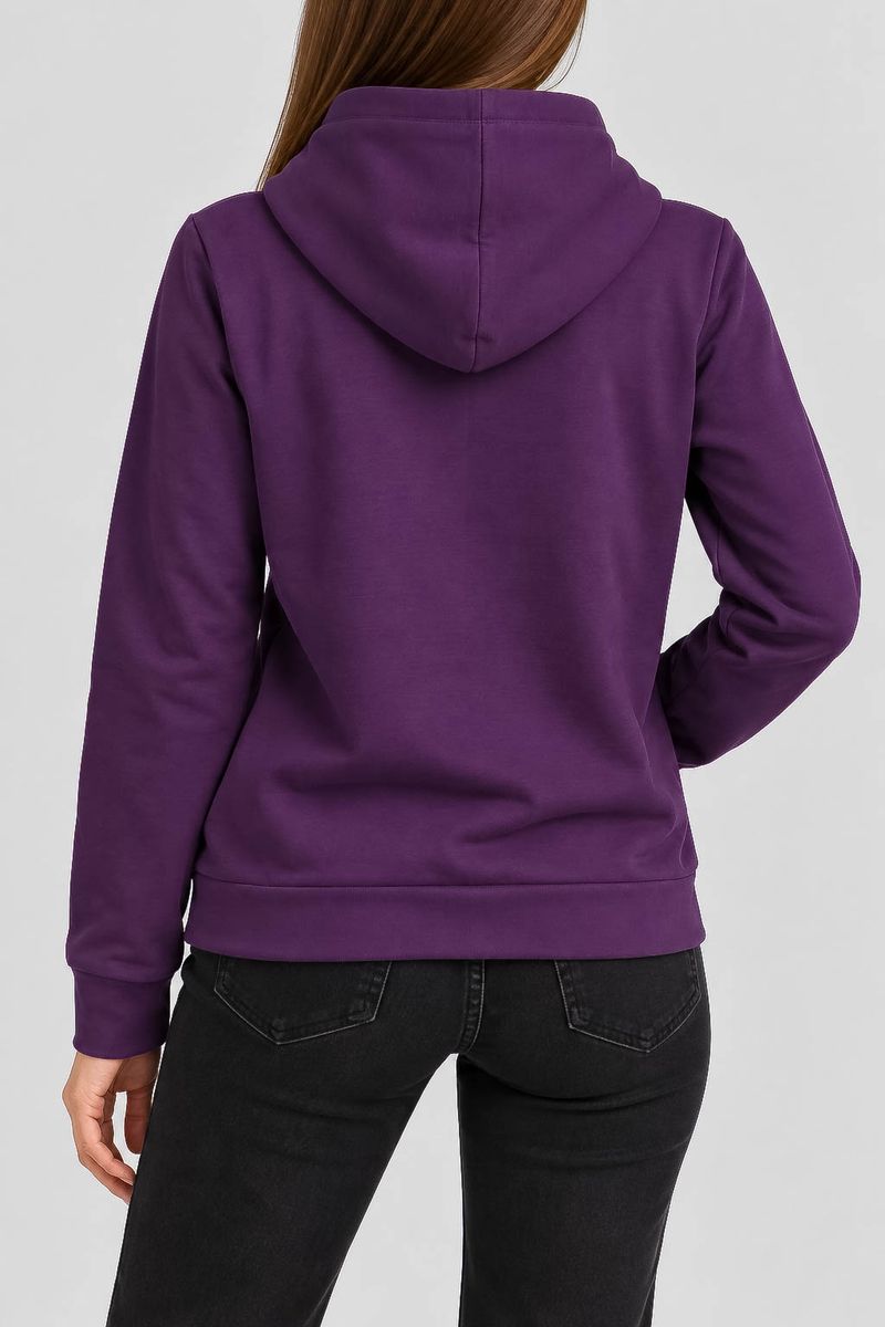 Худи женский однотонный, цвет фиолетовый, 244R708-5 — изображение 4